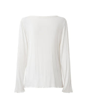 Ruffle Hem Pajama Top