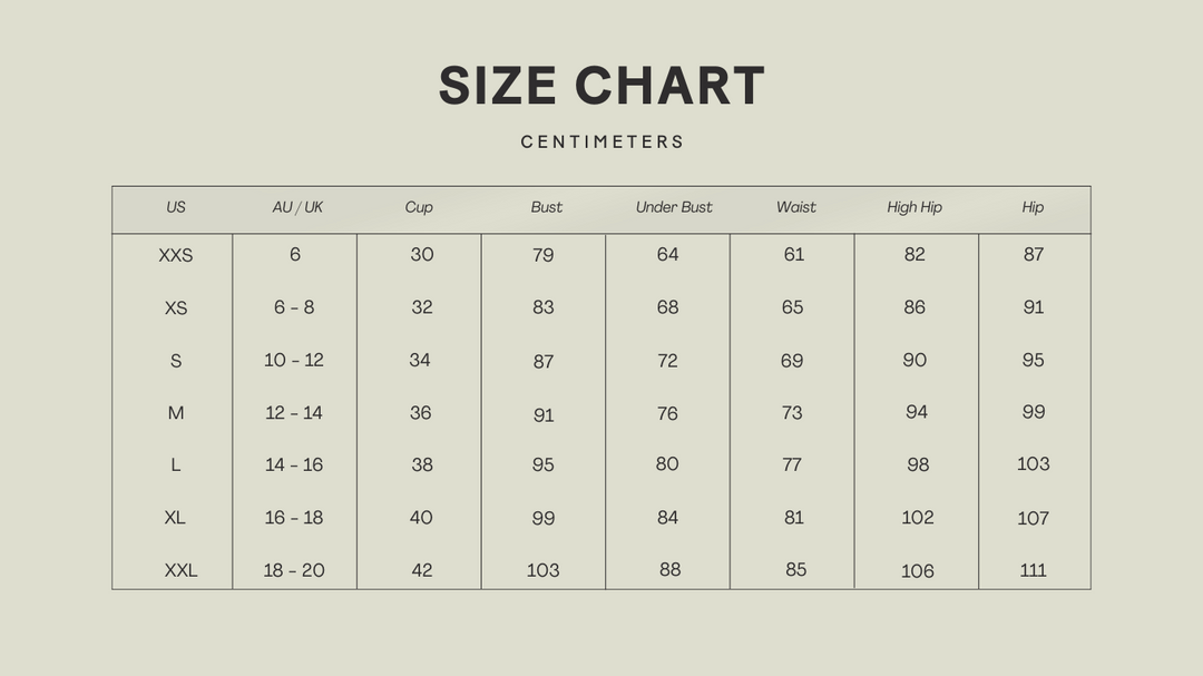 Fit Table Chart Fit Guide and Size Charts – Lazur