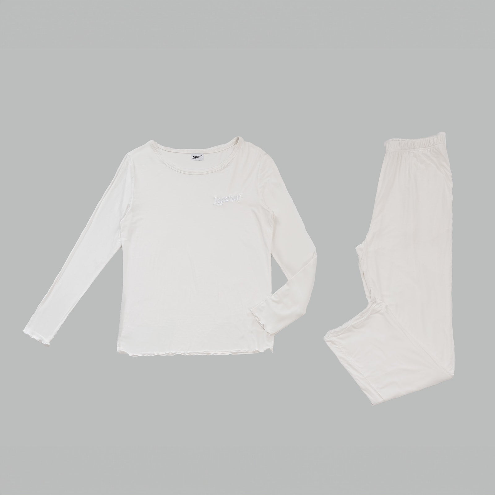 Ruffle Hem Pajama Top
